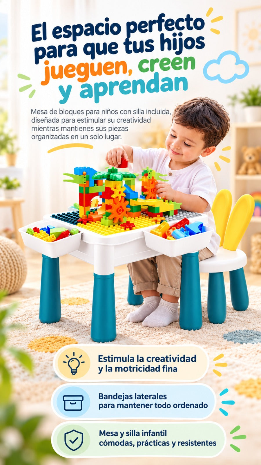 Mesa de Lego Didáctica